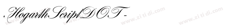 HogarthScriptDOT 字体转换